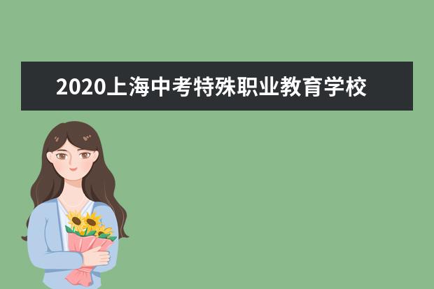 2020上海中考特殊职业教育学校（班）征求志愿招生计划