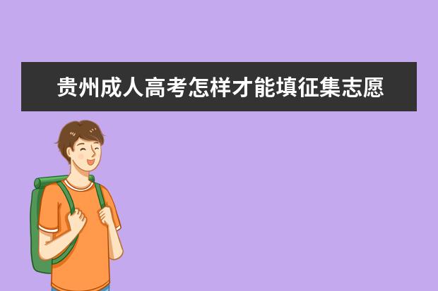 贵州成人高考怎样才能填征集志愿 邵阳成人高考哪些考生需要填征集志愿
