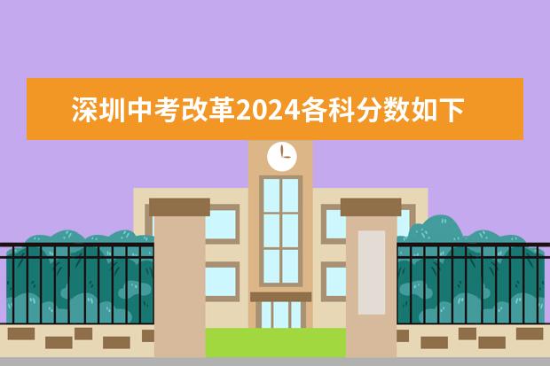 深圳中考改革2024各科分数如下？ 2024年岳阳中考科目及各科分数设置