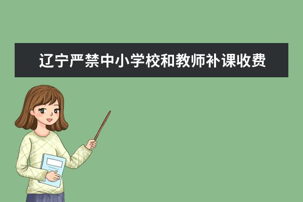 辽宁严禁中小学校和教师补课收费 建立处罚规则