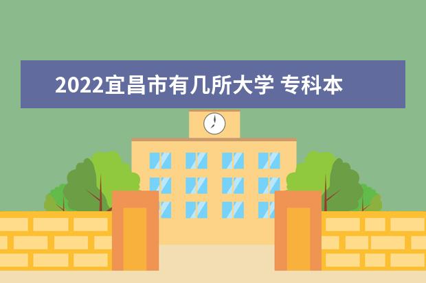 2022宜昌市有几所大学 专科本科大学名单
