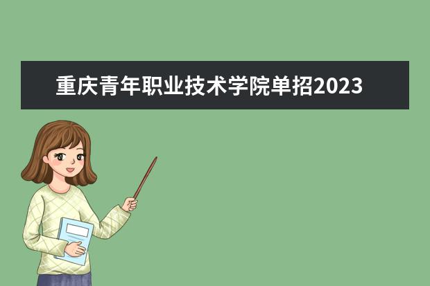 重庆青年职业技术学院单招2023年录取分数线
