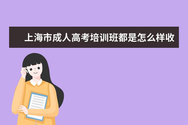 上海市成人高考培训班都是怎么样收取费用的？