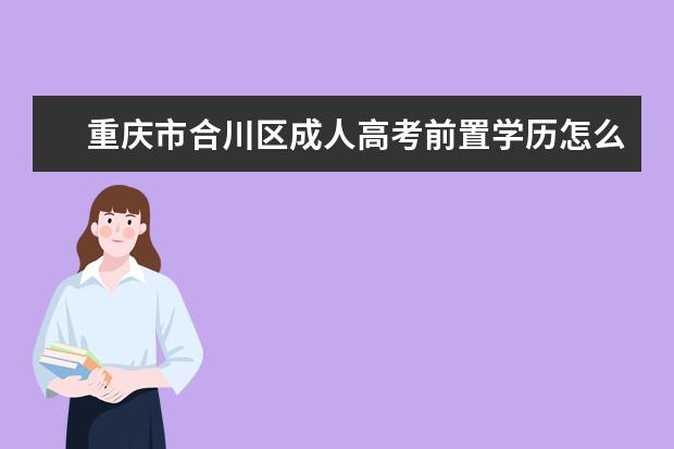 重庆市合川区成人高考前置学历怎么审核？