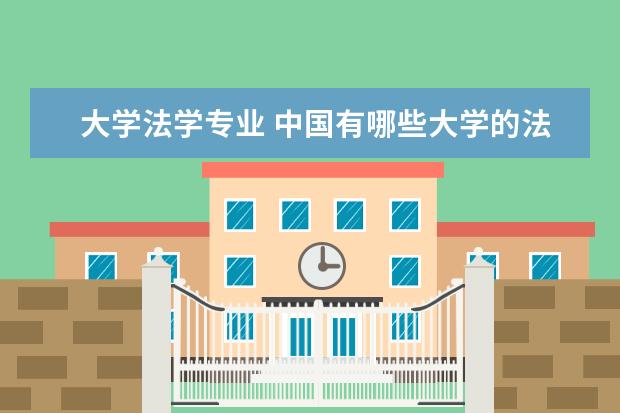 大学法学专业 中国有哪些大学的法学专业比较好?