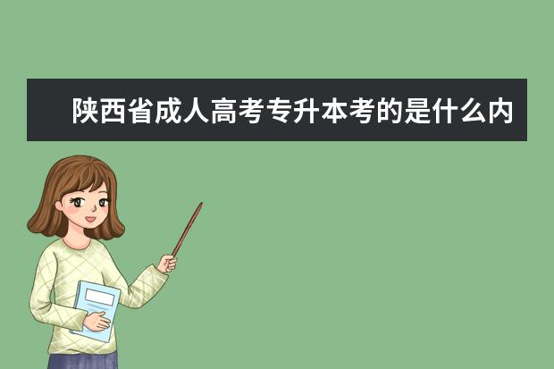 陕西省成人高考专升本考的是什么内容 上海市成人高考专升本考试时间是何时