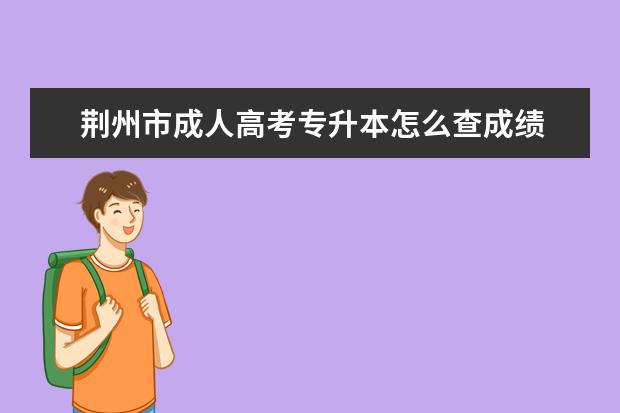荆州市成人高考专升本怎么查成绩 成人高考专升本英语题型主要是怎样的