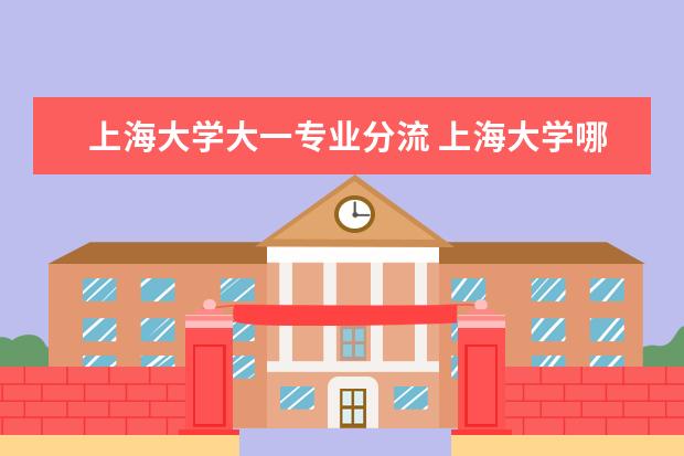 上海大学大一专业分流 上海大学哪些专业最值得读?