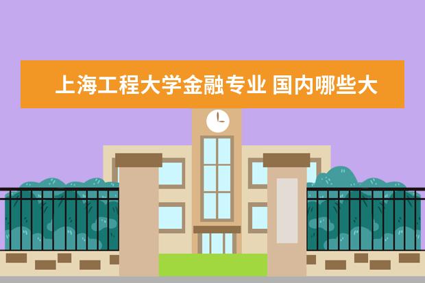 上海工程大学金融专业 国内哪些大学有金融工程硕士专业