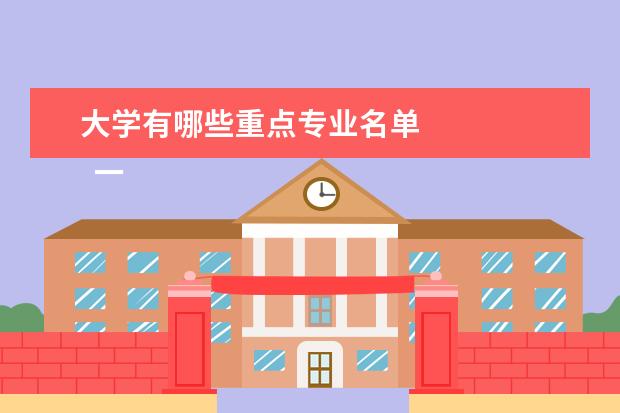 大学有哪些重点专业名单 
  一、重庆大学的
  双一流学科
  有哪些
