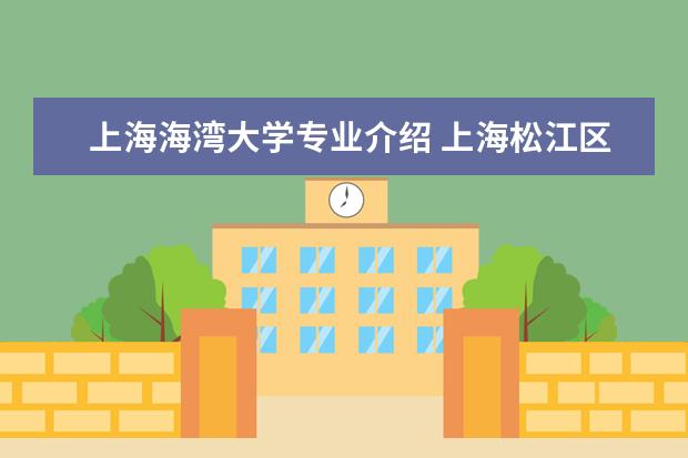上海海湾大学专业介绍 上海松江区有哪些大学?