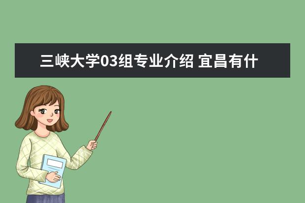 三峡大学03组专业介绍 宜昌有什么好的职高?