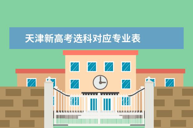 天津新高考选科对应专业表 
  2022新高考选科与专业一览表2
