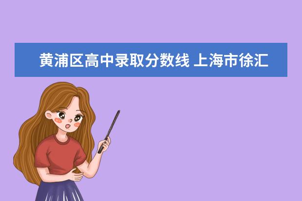 黄浦区高中录取分数线 上海市徐汇区中考分数线2023