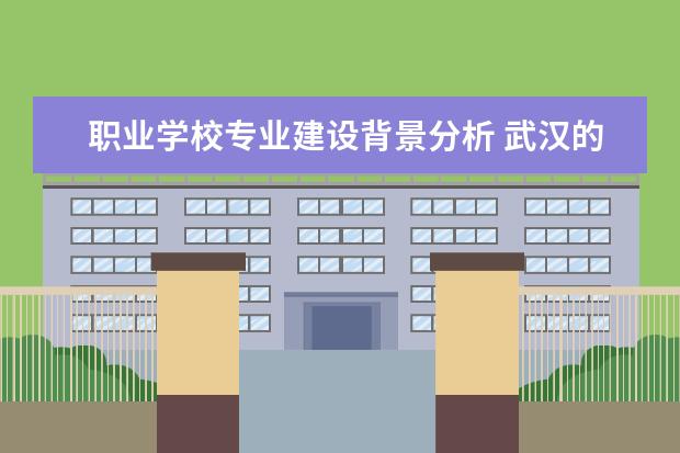职业学校专业建设背景分析 武汉的职校有哪些专业?