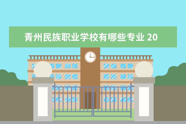 青州民族职业学校有哪些专业 2022年青州民族职业学校有哪些相当于的大学专业 - ...