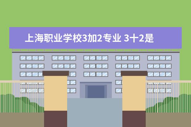 上海职业学校3加2专业 3十2是什么学校?