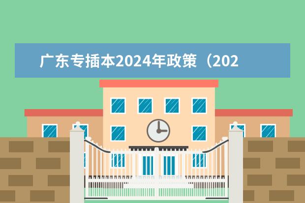 广东专插本2024年政策（2024广东高考选科要求）