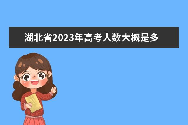 湖北省2023年高考人数大概是多少人