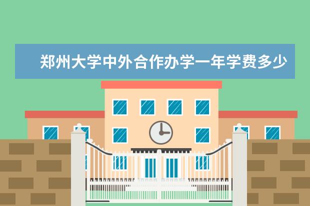 郑州大学中外合作办学一年学费多少？