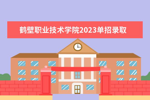 鹤壁职业技术学院2023单招录取线（山东理工职业学院单招2023分数线）