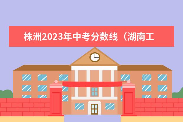 株洲2023年中考分数线（湖南工业大学招生简章2023分数线）