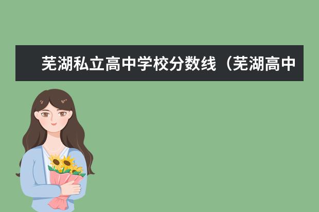 芜湖私立高中学校分数线（芜湖高中分数线）