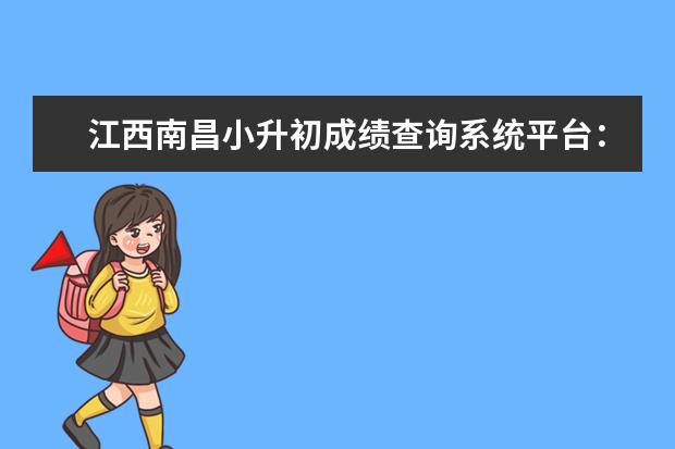 江西南昌小升初成绩查询系统平台：http://www.nceea.cn/ 水平考试成绩查询